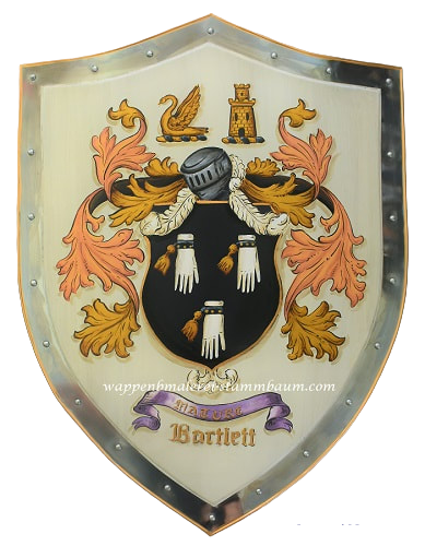 Bartlett Familienwappen Wappenschild