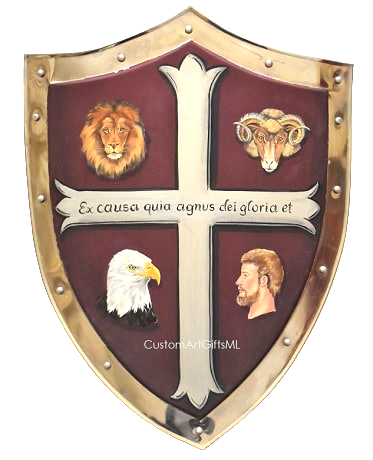 Religiöses Wappen Metall Wappenschild