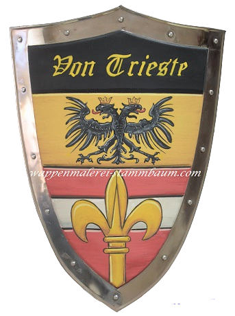 Wappen Von Trieste  -  Metall Wappenschild