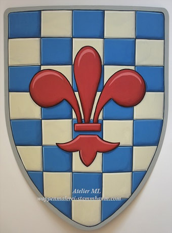 Metall Wandschild / Wappenschild - Militär Wappen