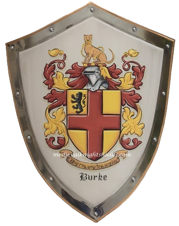 Ritterschild mit Burke Familienwappen