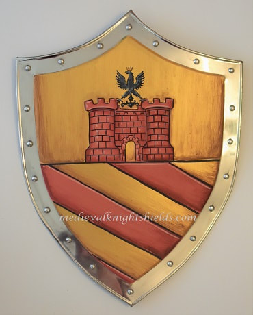 Capitani Wappen -  Wappenschild Metall