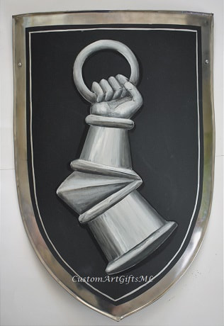 August Wappen- Wappenschild Metall