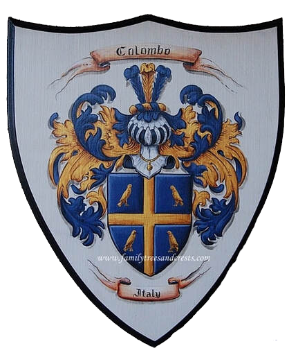 Colombo Familienwappen Wappenschild Traditionell