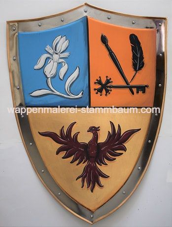Belcastel Wappen - Wappenschild Metall