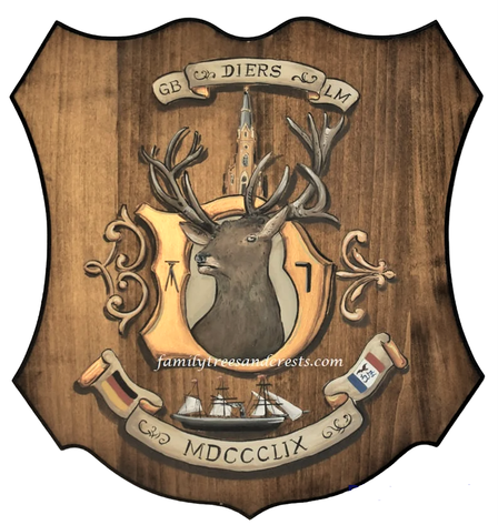 Wappen mit Initialen -Fantasiewappen