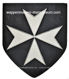 Kreuzritter Malteserkreuz, Malteser Wappen Ritterschild Schwarz
