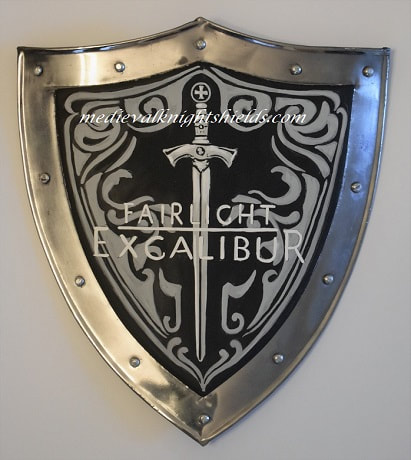 Wappenschild Metall Excalibur