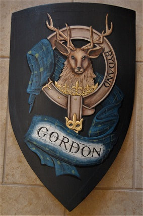 Schild mit Wappen - Gordon