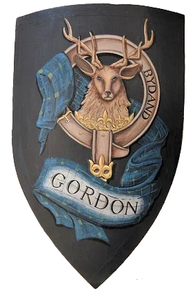 Schild mit Wappen - Gordon