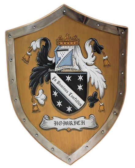 Homrich Familienwappen- Wappenschild