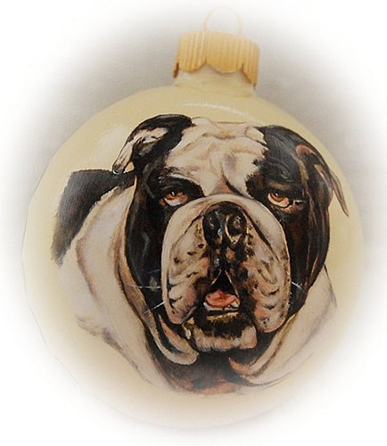 Hundeportrait, Portraitmalerei Weihnachtskugeln 3