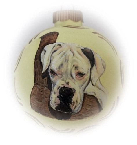 Hundeportrait, Portraitmalerei Weihnachtskugeln 4