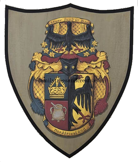 Wappenschild Holz Wappen Nordfriesland