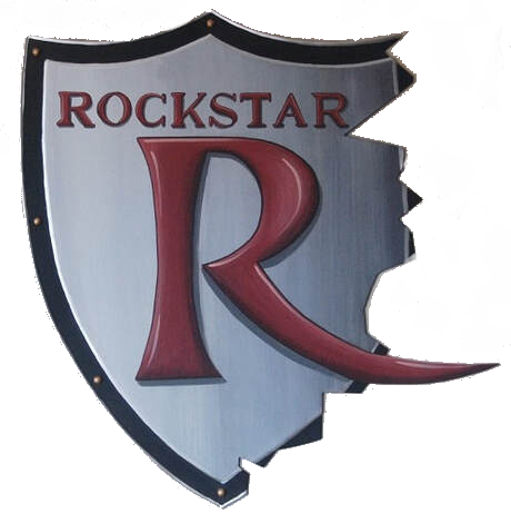 Rockstar Wappenschild mit Logo