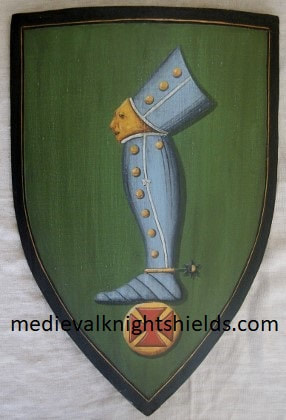Mittelalter Schild mit Wappen