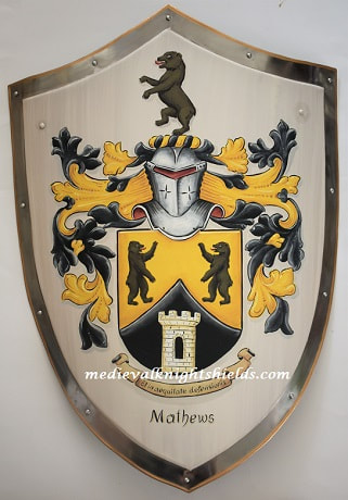 Methew Familienwappen Wappenschild 62 x 76 cm