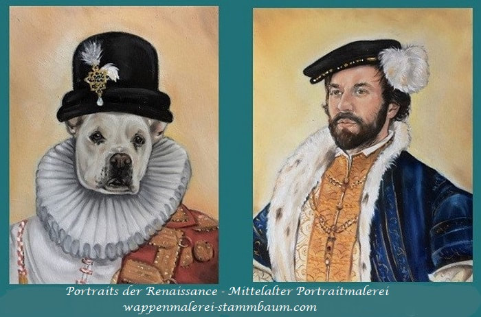Miniaturmalerei, Mittelalter Portrait Malerei vom Foto