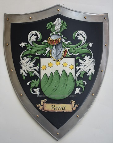 Wappenschild Pena Familienwappen -  Ritterschild