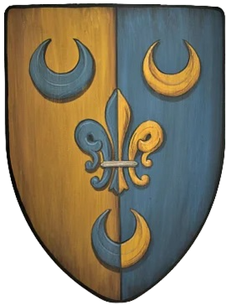 Mittelalter Ritterschild Kenny Wappen handgemalt