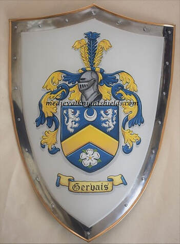 Gervais Familienwappen Metall Wappenschild
