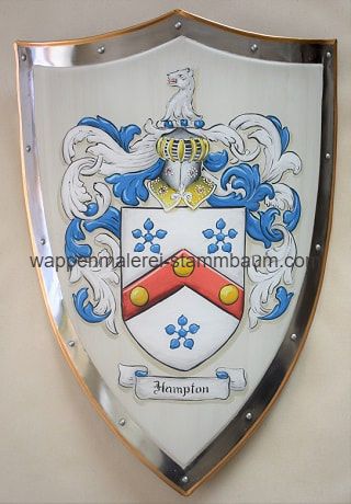 Hampton Familienwappen Wappenschild