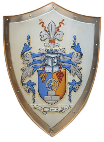 Wappenschild mit Wagner Familienwappen