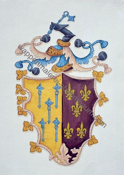 Wappenmalerei im alten heraldischen Malstil