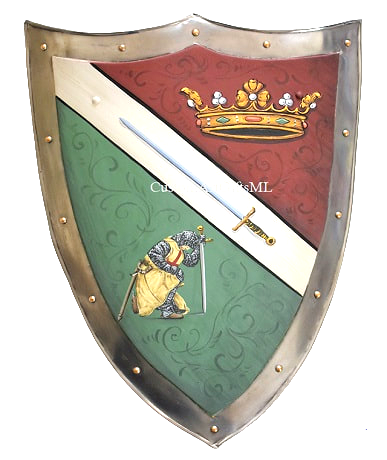 Kreutzritter Wappenschild -  Ritterchild Metall