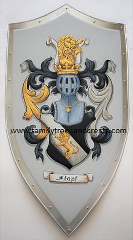Mittelalter Schild mit Stapf Wappen