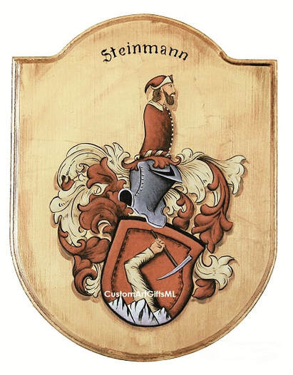 Steinmann Familienwappen -  Wappenscheibe