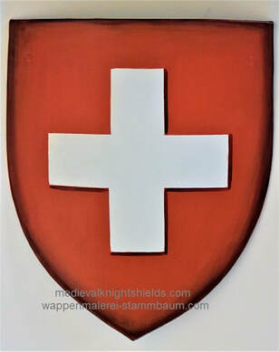 Dreieckschild Schweiz Metall Wappenschild