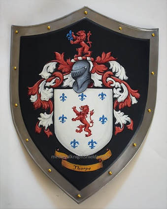 Mittelalter Schild mit Thorpe Wappen