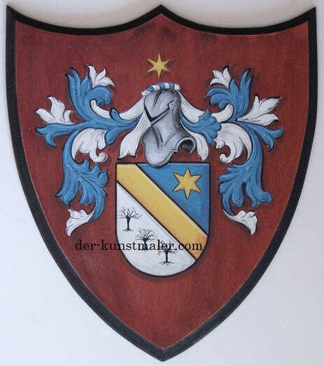 Wappen - Wappenschild handgemalt