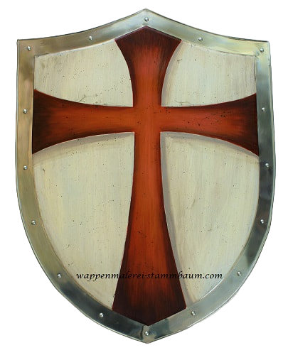 Ritterschild mit Saint George Kreuz 