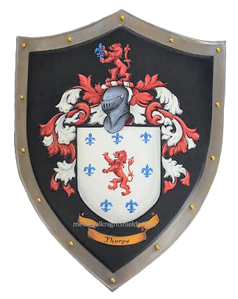 Mittelalter Schild mit Thorpe Wappen