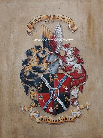 Wappen auf Leder - Weissenbacher